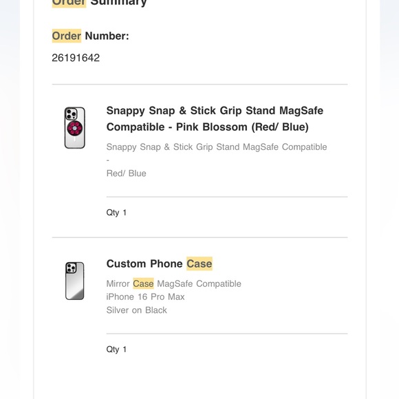 MagSafe Grip Stand + Mirror Phone case - iPhone 16 Pro Max - Picture 2 of 7